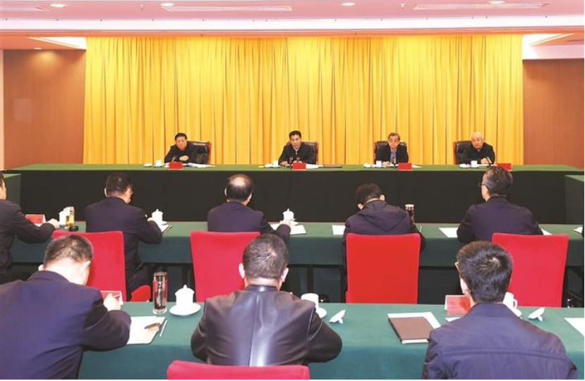 孫大軍與縣市區黨政正職集體談心談話